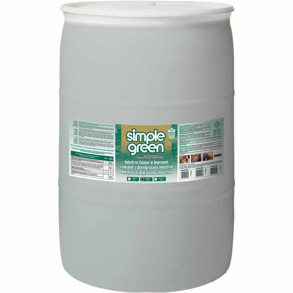 Simple Green Industrial Cleaner & Degreaser - 7040 fl oz (220 quart) - 1 Each - Non-toxic, Non-flammable, Deodorize - Green. Picture 1