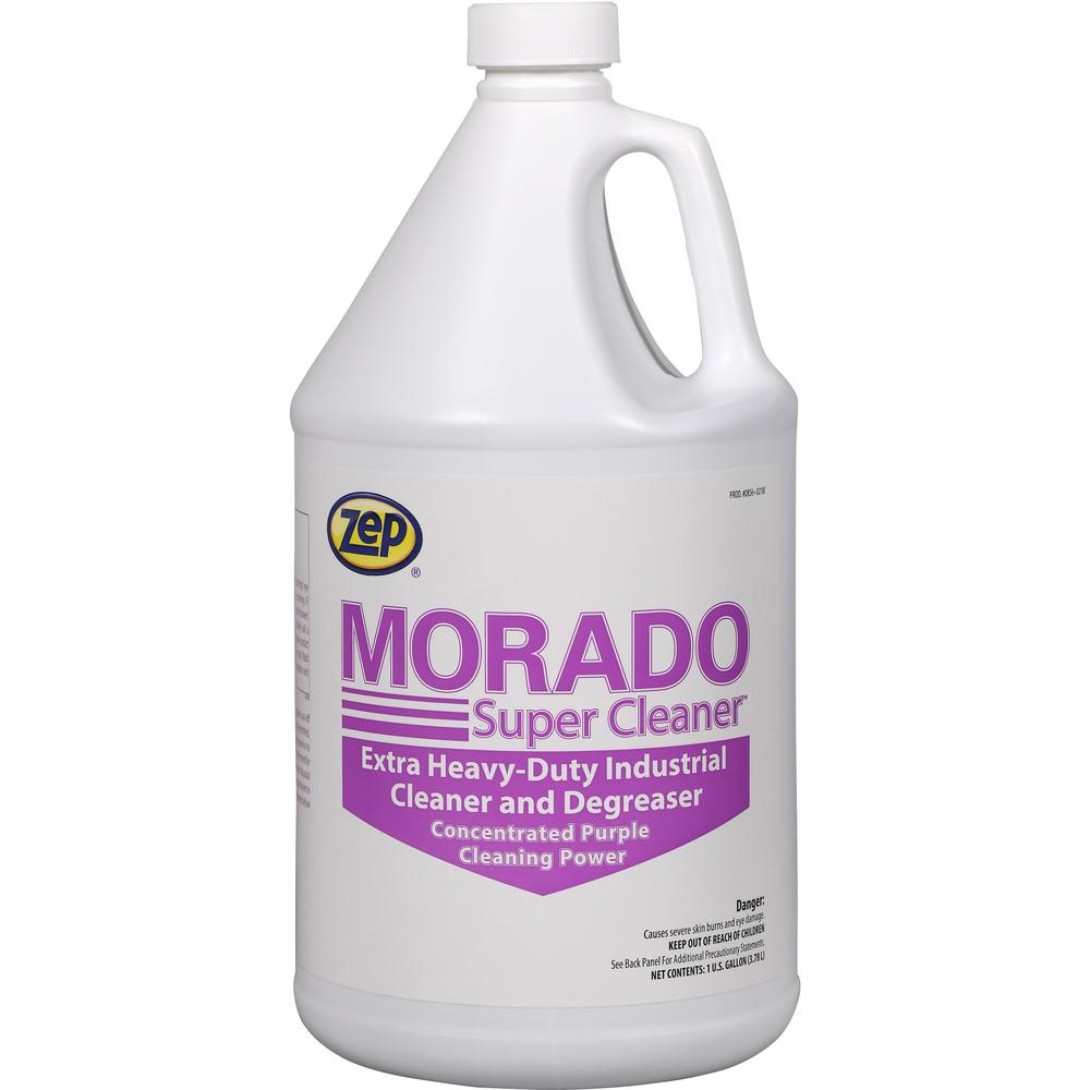 Zep Morado Super Cleaner - Concentrate - 128 fl oz (4 quart) - 1 Each - Purple, Clear. Picture 1