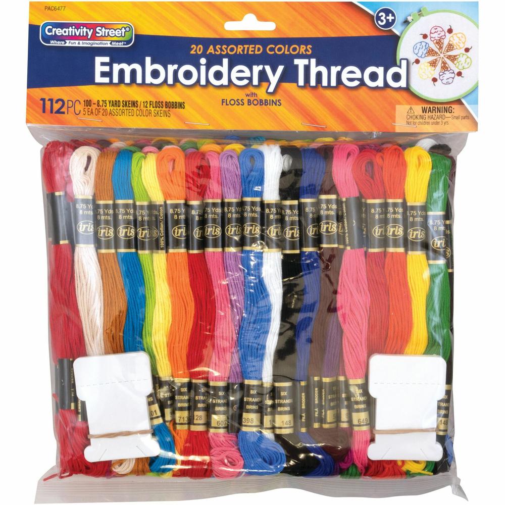 Creativity Street Embroidery Thread Pack - Assorted. Picture 1