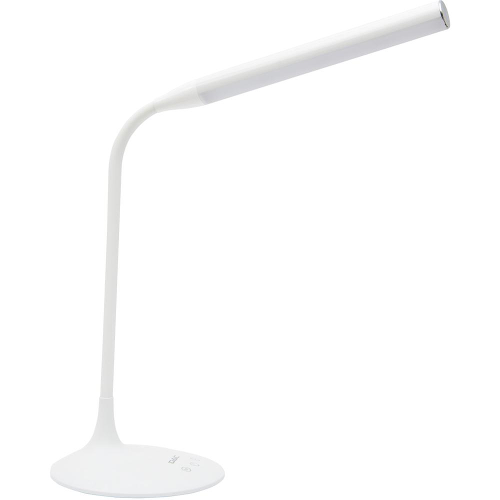 Data Accessories Company Desk Lamp - 15" Height - 6 W LED Bulb - Desk Mountable - White - for Office, Home, Dorm. Picture 1