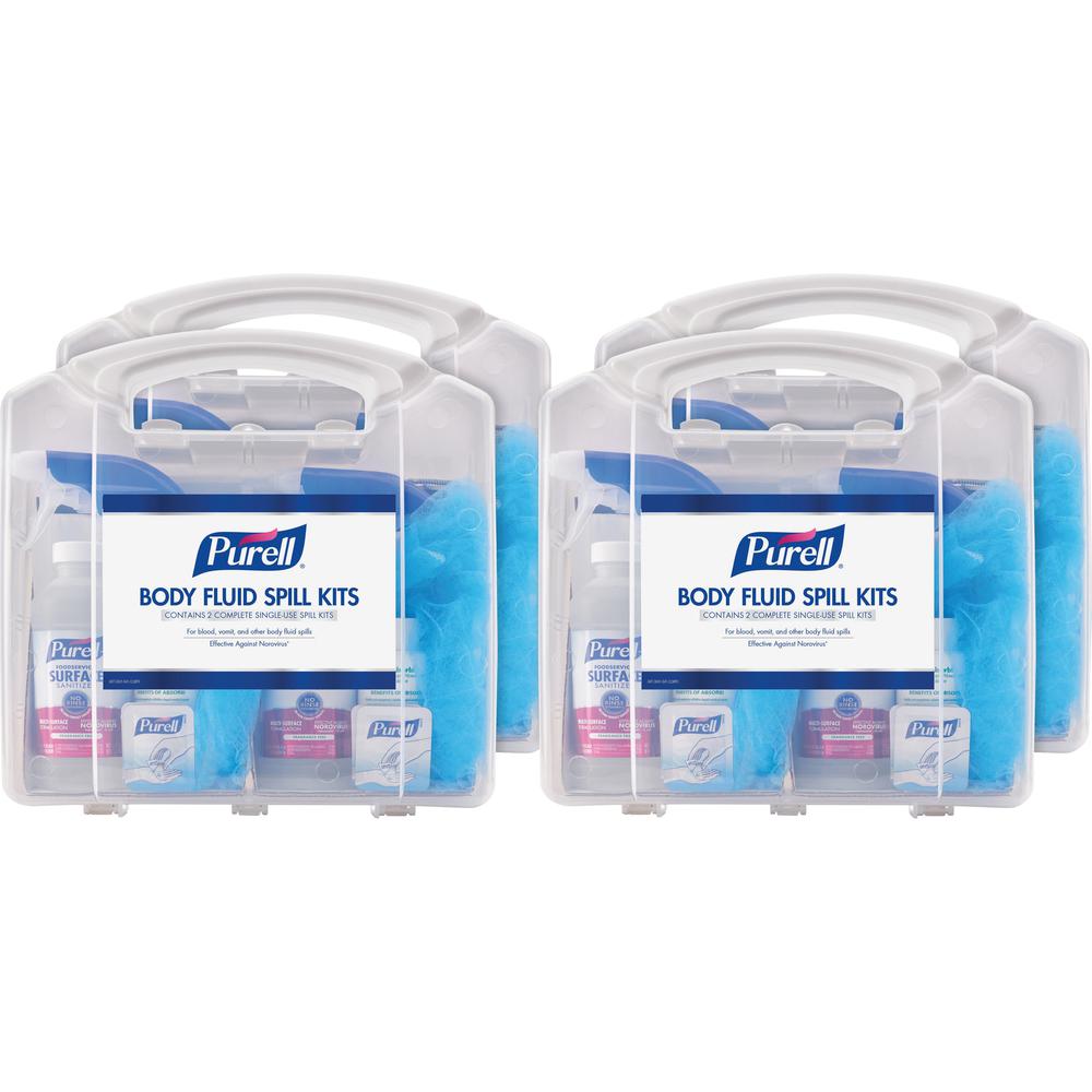 PURELL&reg; Body Fluid Spill Kit - White, Clear - 8 / Carton. Picture 1