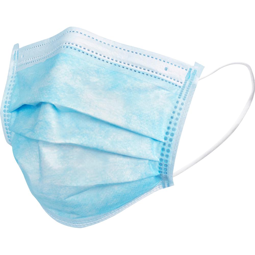 Special Buy Child Face Mask - Recommended for: Face - Blue - Disposable, Comfortable, Soft, Pleated, Earloop Style Mask, Latex-free - 50 / Box. Picture 1