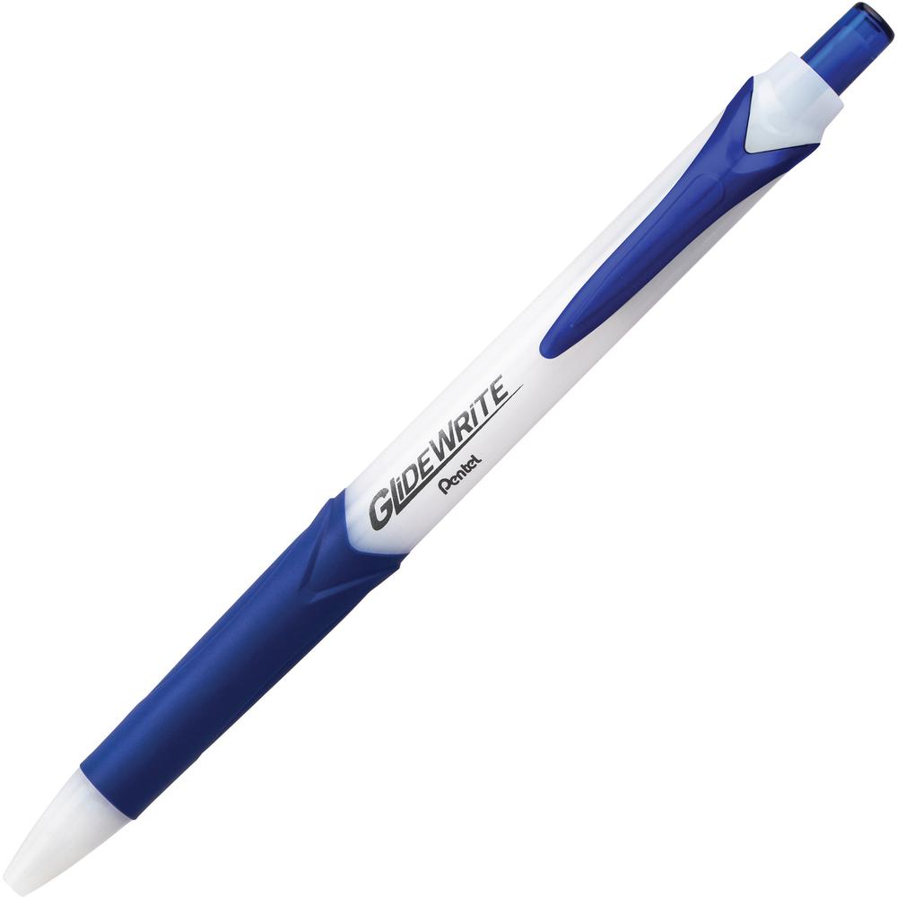 Pentel GlideWrite 1.0mm Ballpoint Pen - 1 mm Pen Point Size - Blue Gel-based Ink - 12 / Pack. Picture 1
