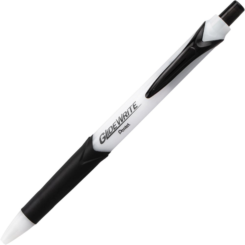 Pentel GlideWrite 1.0mm Ballpoint Pen - 1 mm Pen Point Size - Black Gel-based Ink - 24 / Pack. Picture 1