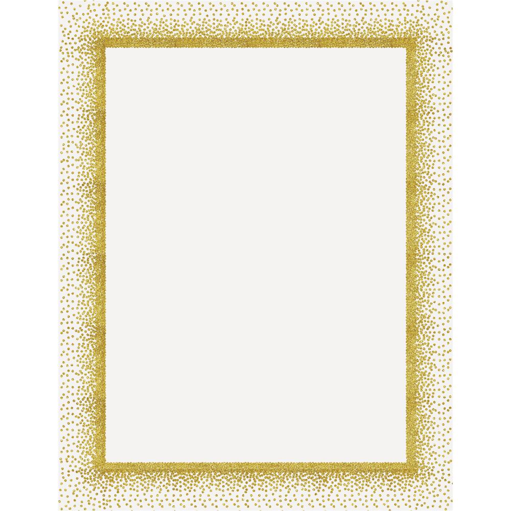 Geographics Confetti Gold Design Poster Board - Fun and Learning, Project, Sign, Display, Art - 28"Height x 22"Width - 25 / Carton - Yellow. Picture 1
