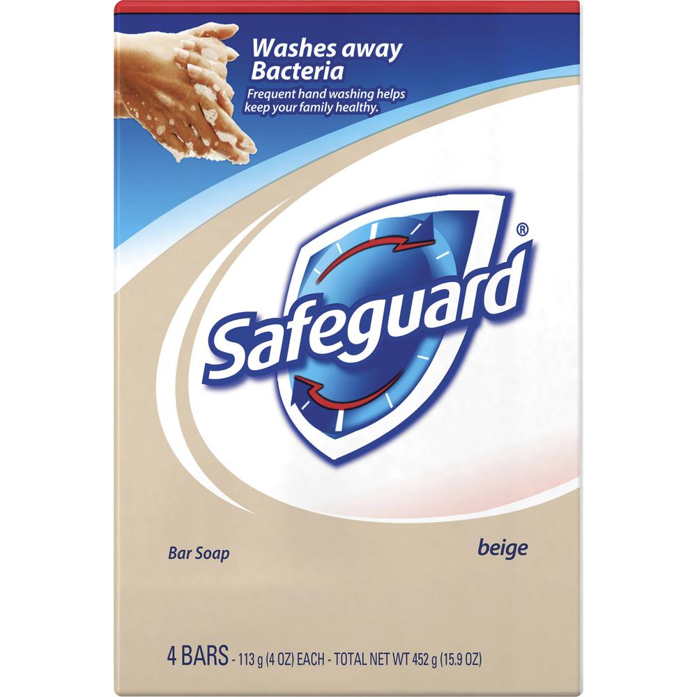 Safeguard Deodorant Bar Soap - 4 oz - Bath, Skin - Clear - 48 / Carton. Picture 1