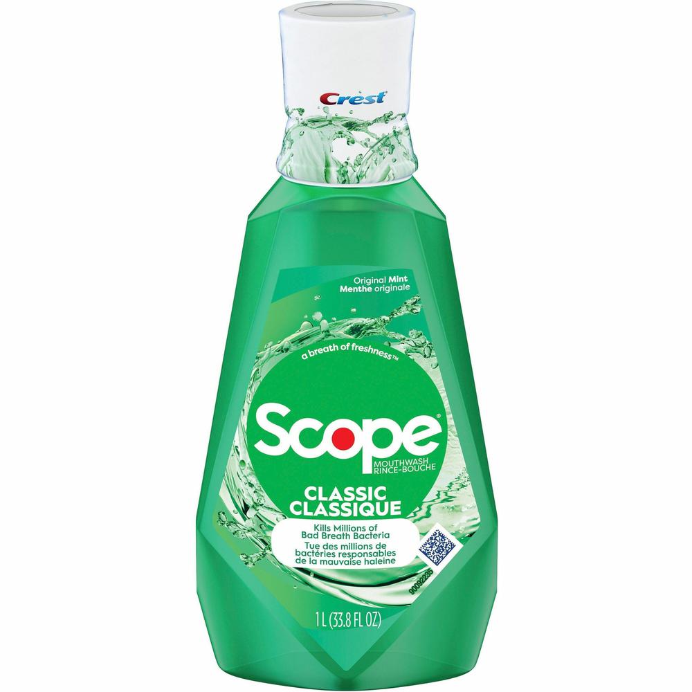 Crest Scope Classic Mouthwash - For Bad Breath - Mint - 1.06 quart - 1 Each. Picture 1