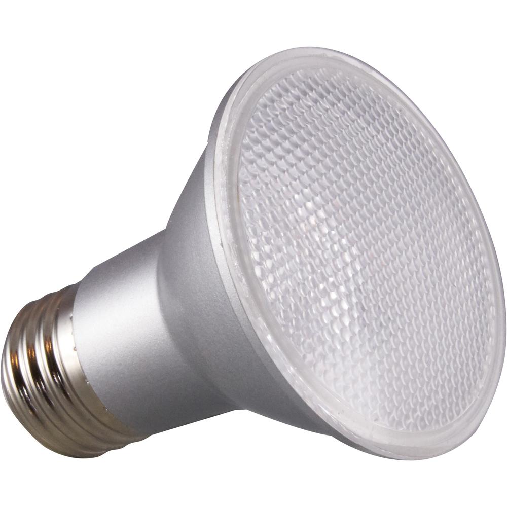 Satco 6.5W PAR 20 LED Bulb - 6.50 W - 50 W Incandescent Equivalent Wattage - 120 V AC - 520 lm - Parabolic Reflector - PAR20 Size - Clear - Warm White Light Color - E26 Base - 25000 Hour - 4940.3&deg;. Picture 1