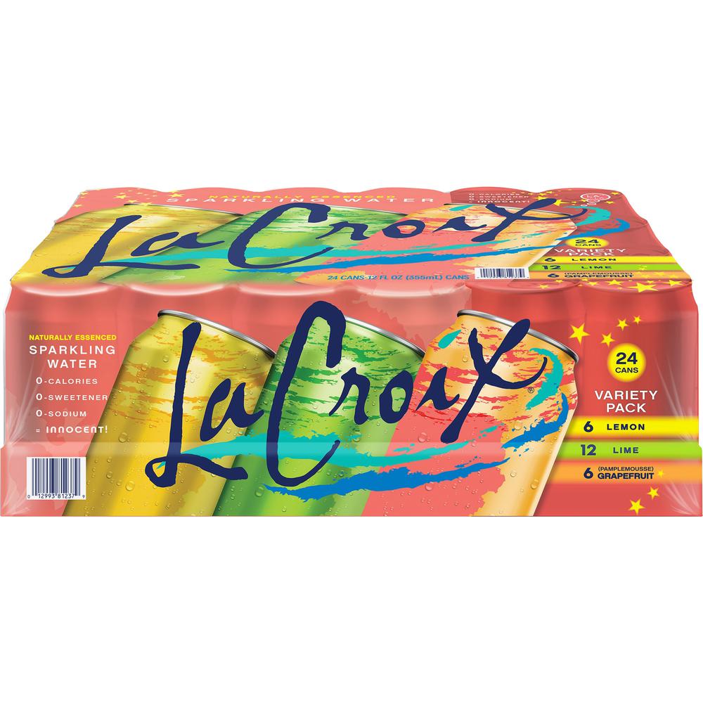LaCroix Lemon, Lime and Grapefruit Flavored Sparkling Water - Ready-to-Drink - 12 fl oz (355 mL) - 2 / Carton / Can. The main picture.