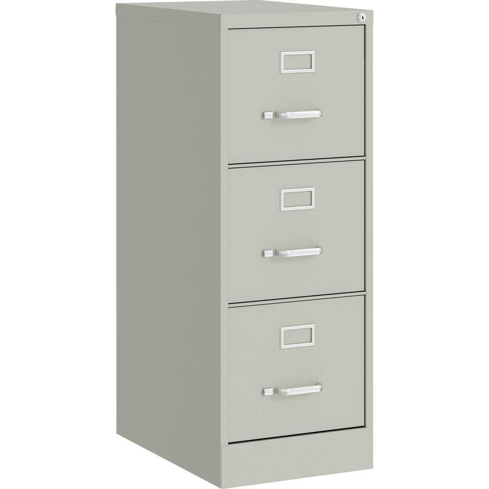 Lorell Fortress Series 22" Commercial-Grade Vertical File Cabinet - 15" x 22" x 40.2" - 3 x Drawer(s) for File - Letter - Vertical - Ball-bearing Suspension, Removable Lock, Pull Handle, Wire Manageme. Picture 1