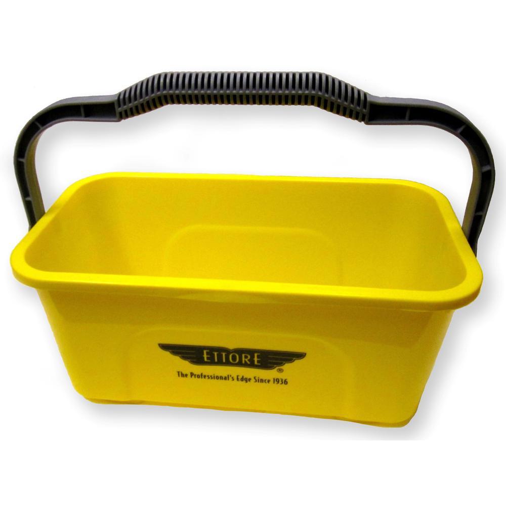 Ettore Super Compact Bucket - 3 gal - Heavy Duty, Sturdy Handle, Compact, Ergonomic Grip - 7.3" x 17.5" - Yellow - 1 Each. Picture 1