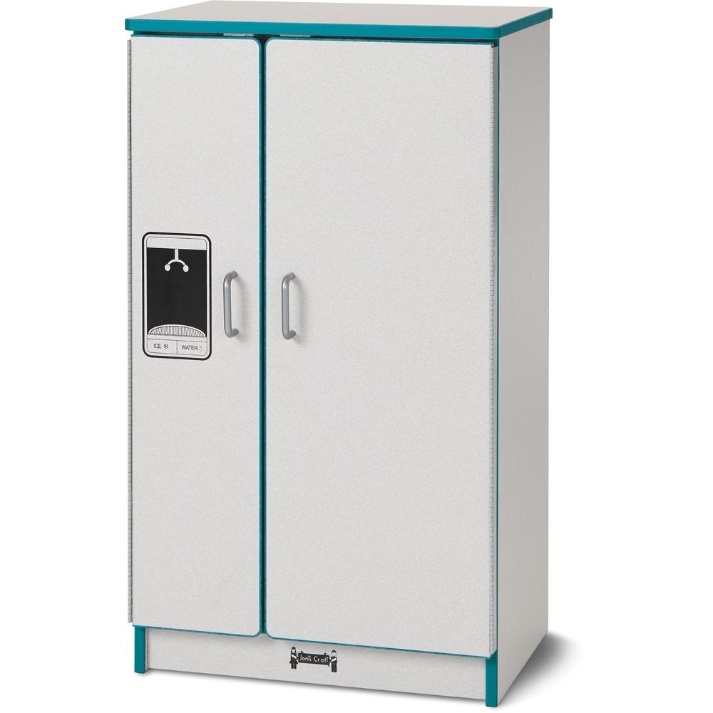 Rainbow Accents® Culinary Creations Kitchen Refrigerator - Teal. Picture 1