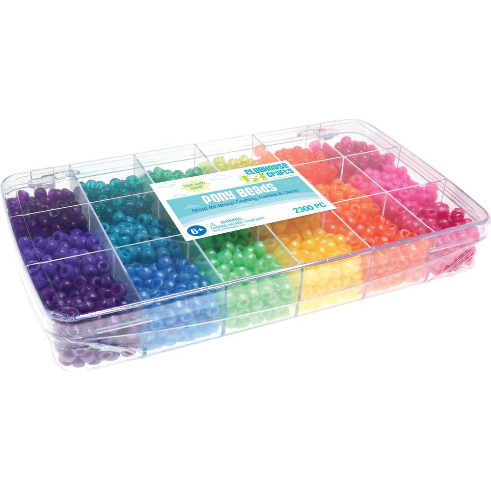 Advantus Sulyn Pony Bead Box - Crafting, Fun and Learning - 2300 Piece(s) - 1 Each - Multi. Picture 1