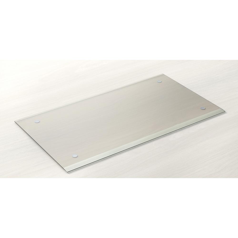 Lorell Desk Pad - Rectangle - 36" Width - Rubber - Clear. The main picture.