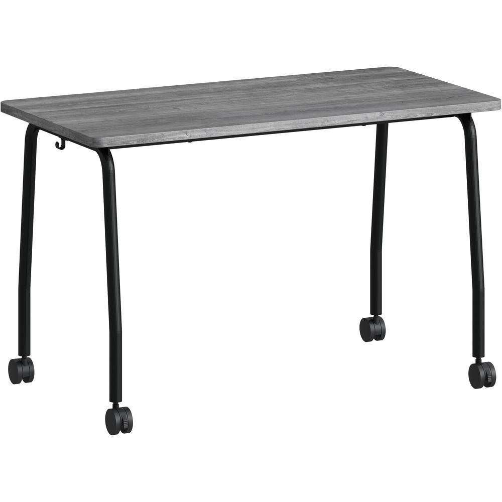 Lorell Training Table - Laminated Top - 300 lb Capacity - 29.50" Table Top Length x 23.63" Table Top Width x 1" Table Top Thickness - 47.25" HeightAssembly Required - Weathered Charcoal - Particleboar. Picture 1