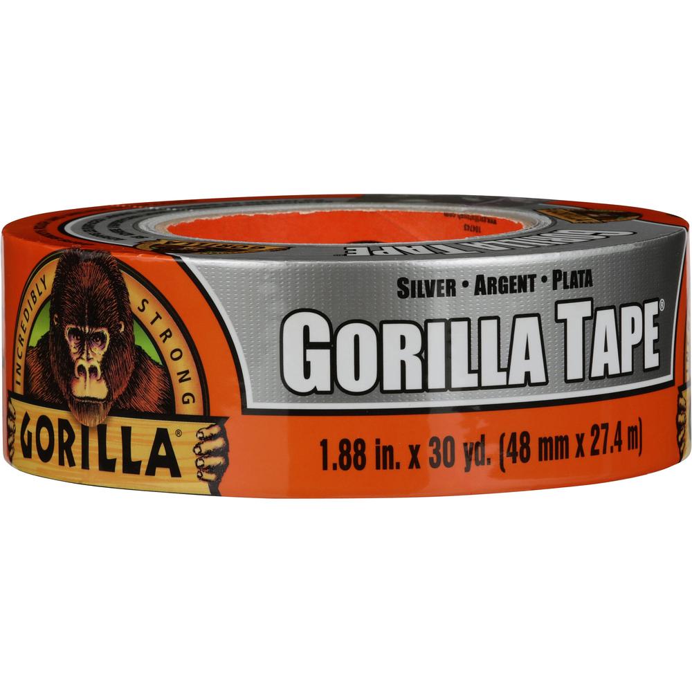 Gorilla Tape - 30 yd Length x 1.88" Width - 1 Each - Silver. Picture 1