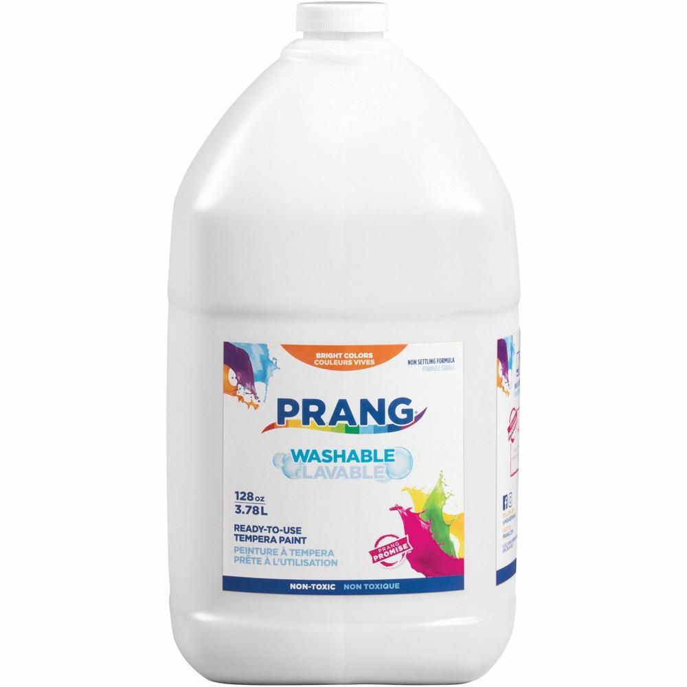 Prang Washable Tempera Paint - 1 gal - 1 Each - White. Picture 1