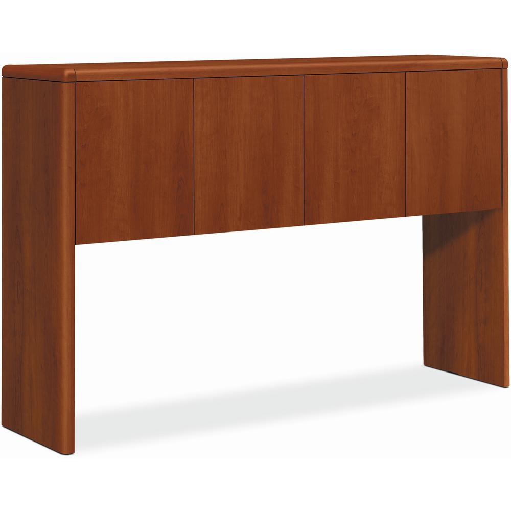HON H10732 Hutch - 62.6" x 14.6" x 37.1" - Drawer(s)4 Door(s) - Waterfall Edge - Finish: Cognac, Laminate, Chrome Plated Hinge. The main picture.