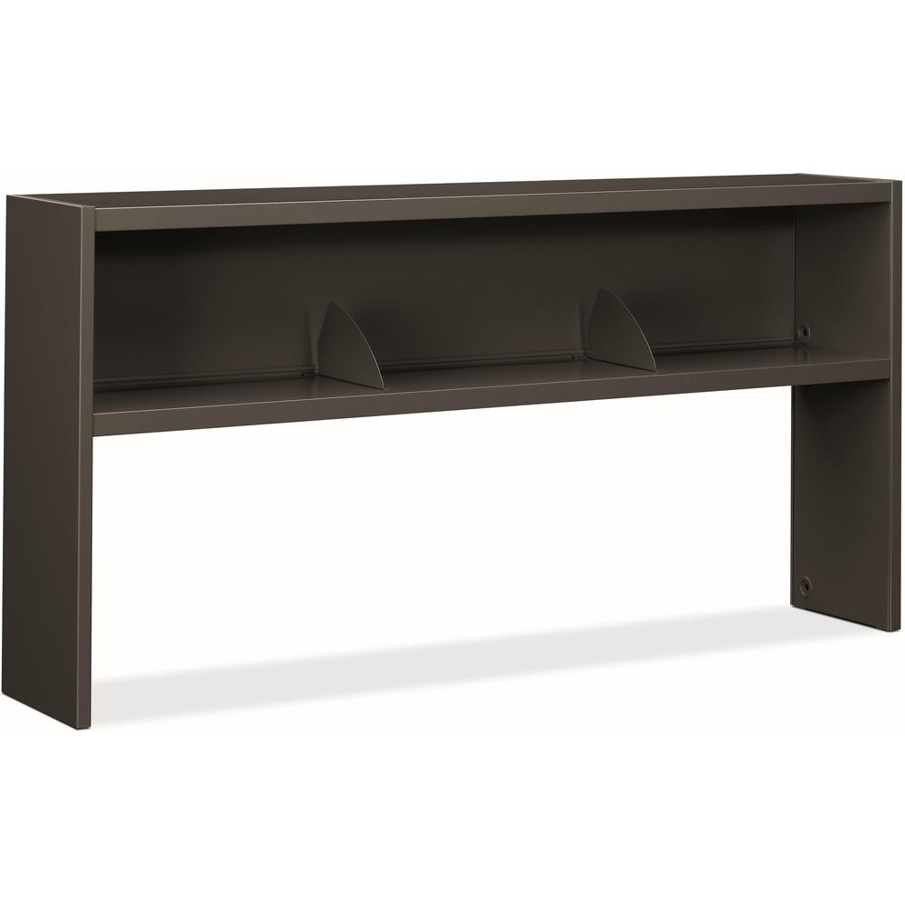 HON 38000 H386572N Hutch - 72" - Finish: Charcoal. Picture 1