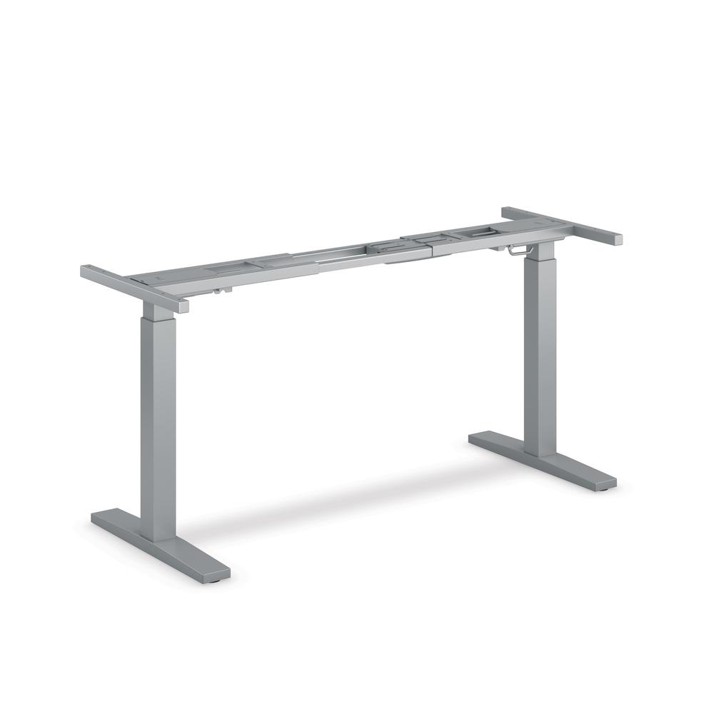 HON Coordinate HHABETA2S2L Table Base - Adjustable Height - Silver. Picture 1
