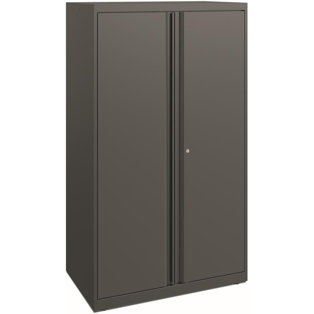 HON Flagship HFMSC185230RWB Storage Cabinet - 30" x 52" - Lockable, Leveling Glide, Removable Lock, Key Lock, Modular - Charcoal. Picture 1