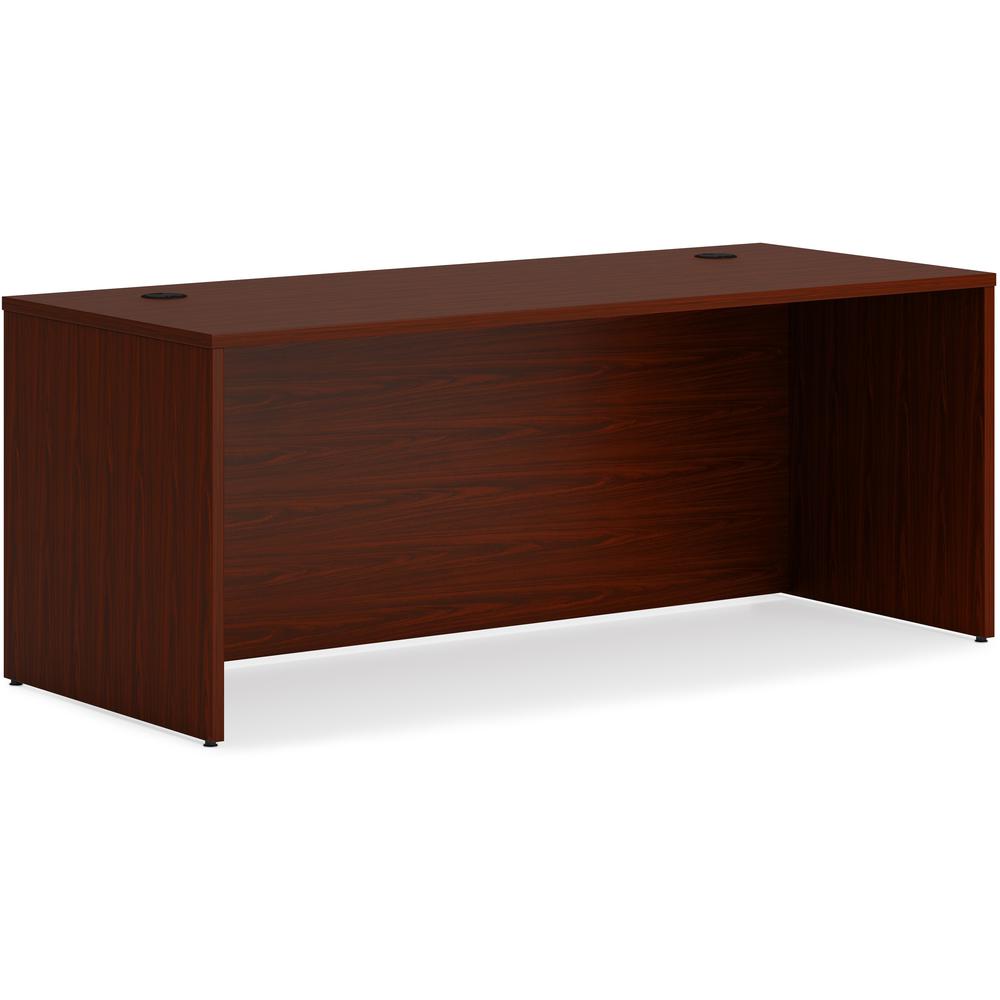 HON Mod HLPLDS7230 Desk Shell - 72" x 30"29" - Finish: Traditional Mahogany. Picture 1