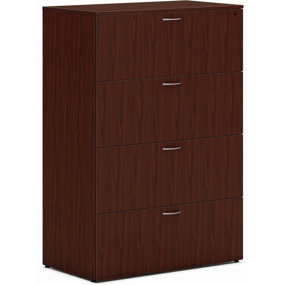 HON Mod HLPLLF3620L4 Lateral File - 36" x 20"53" - 4 Drawer(s) - Finish: Traditional Mahogany. Picture 1