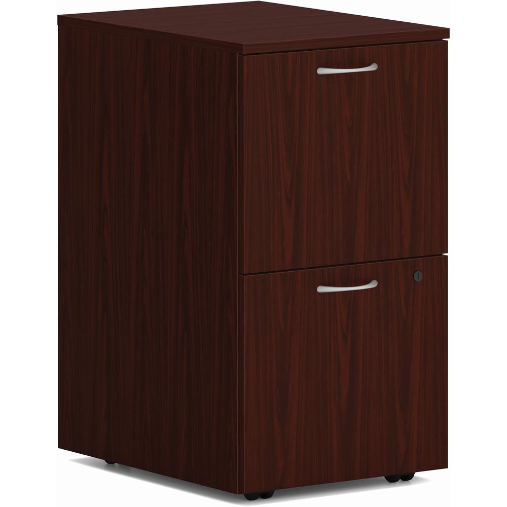 HON Mod HLPLPMFF Pedestal - 15" x 20"28" - 2 x File Drawer(s) - Finish: Traditional Mahogany. Picture 1