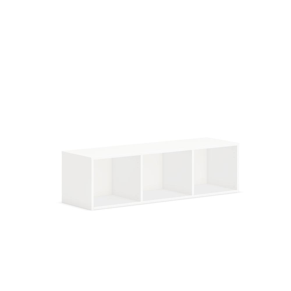 HON Mod Wall Mounted Storage | Open | 48"W | Simply White Finish - 48" x 14"39.8" - Finish: Simply White. Picture 1