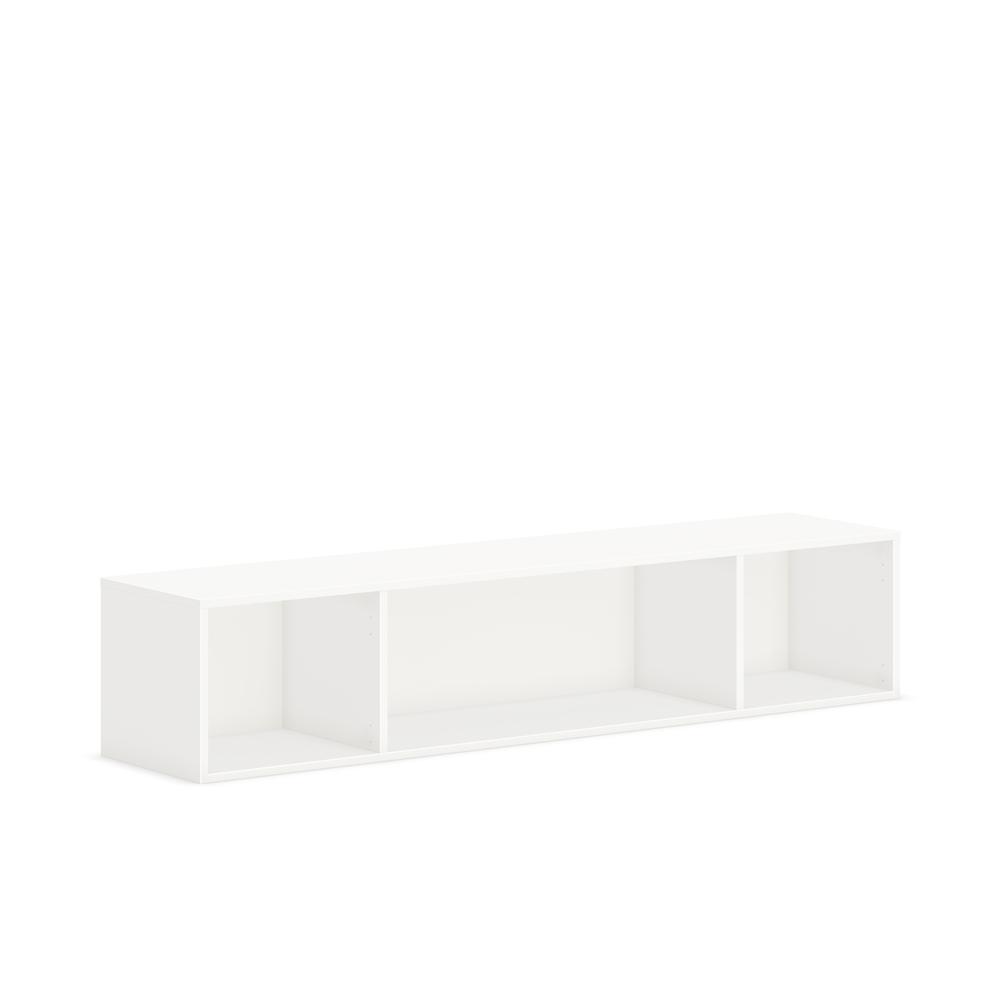 HON Mod Wall Mounted Storage | Open | 66"W | Simply White Finish - 66" x 14"39.8" - Finish: Simply White. Picture 1