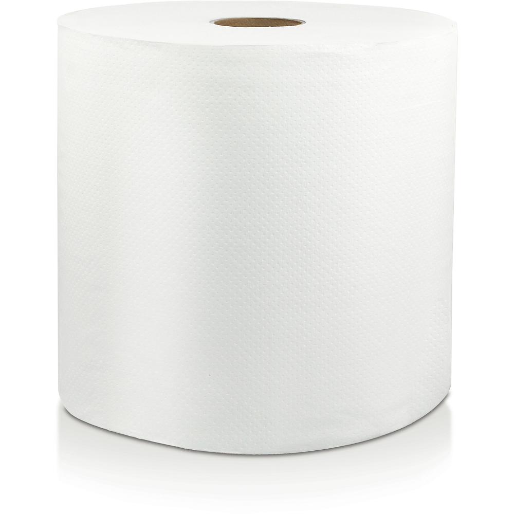 Livi VPG Select Hard Wound Towel - 1 Ply - 1.81" Core - White - Fiber - 6 / Carton. Picture 1