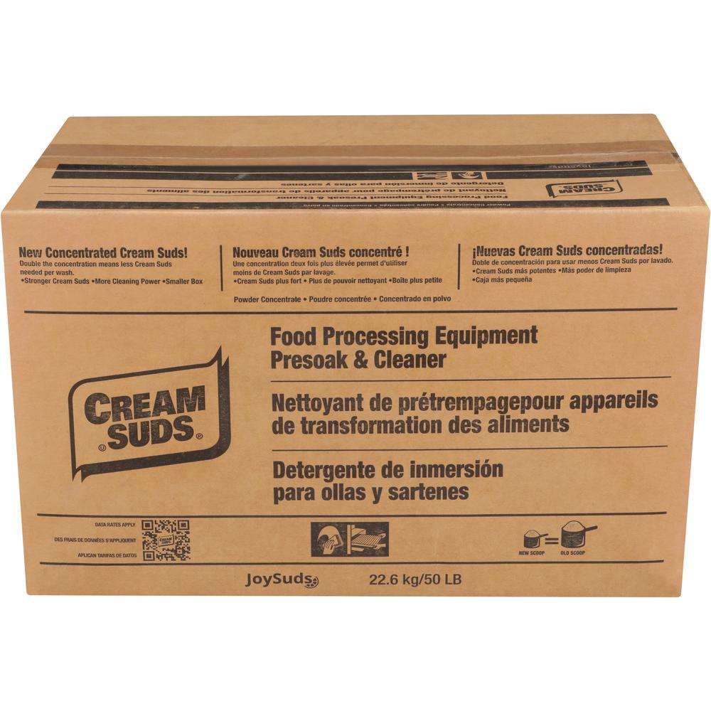 JoySuds Cream Suds Food Equipment Cleaner - Concentrate - 800 oz (50 lb) - 1 / Carton - Brown. Picture 1
