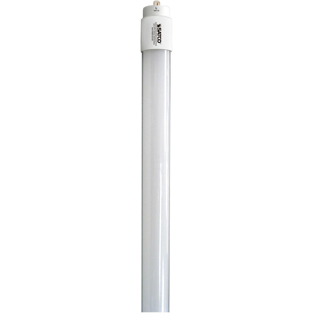 Satco 40 Watt T8 Led Tube Light - 40 W - 120 V AC, 277 V AC - 5500 lm - Tubular - T8 Size - White - Cool White Light Color - Fa8 Base - 50000 Hour - 6740.3&deg;F (3726.8&deg;C) Color Temperature - 210. Picture 1