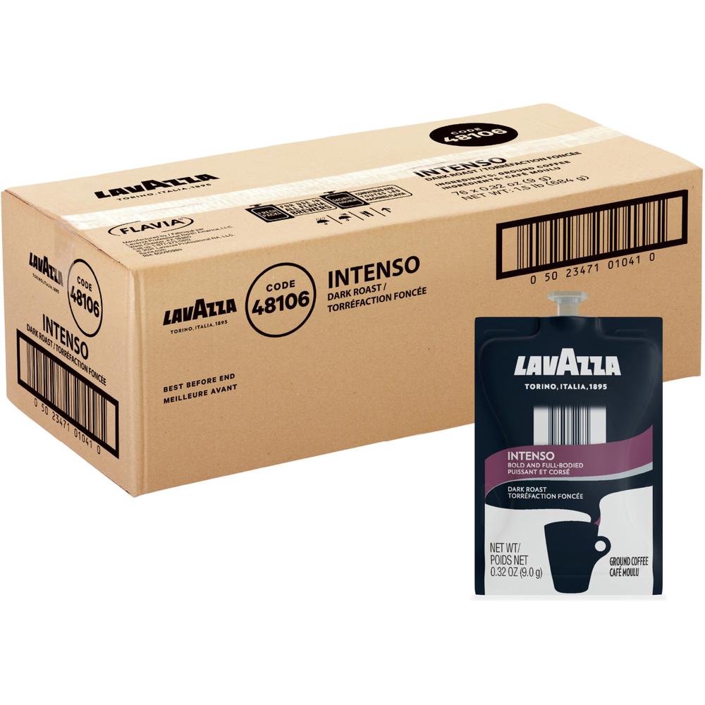 Lavazza Freshpack Intenso Coffee - Compatible with Flavia Aroma, Flavia Barista, FLAVIA Creation 600, Flavia Creation 500, Flavia Creation 200, Flavia Creation 150, Flavia Creation 300 - Dark - 0.3 oz. Picture 1