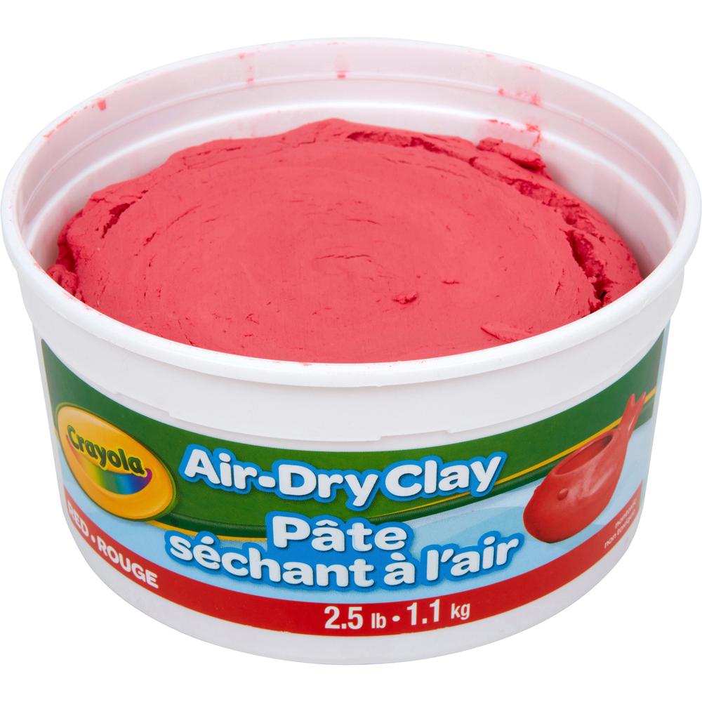 Crayola Air-Dry Clay - Art, Classroom, Art Room - 1 Each - Red. Picture 1
