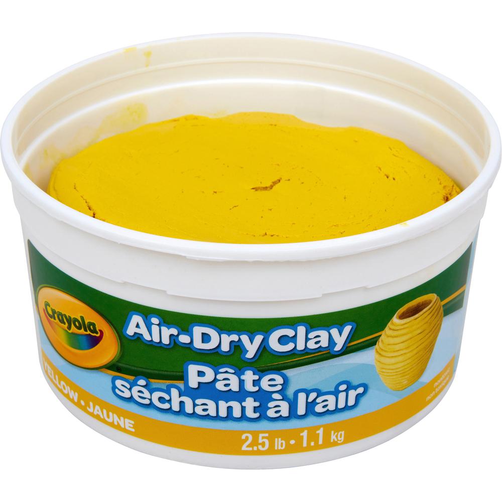 Crayola Air-Dry Clay - Art, Classroom, Art Room - 1 Each - Yellow. Picture 1