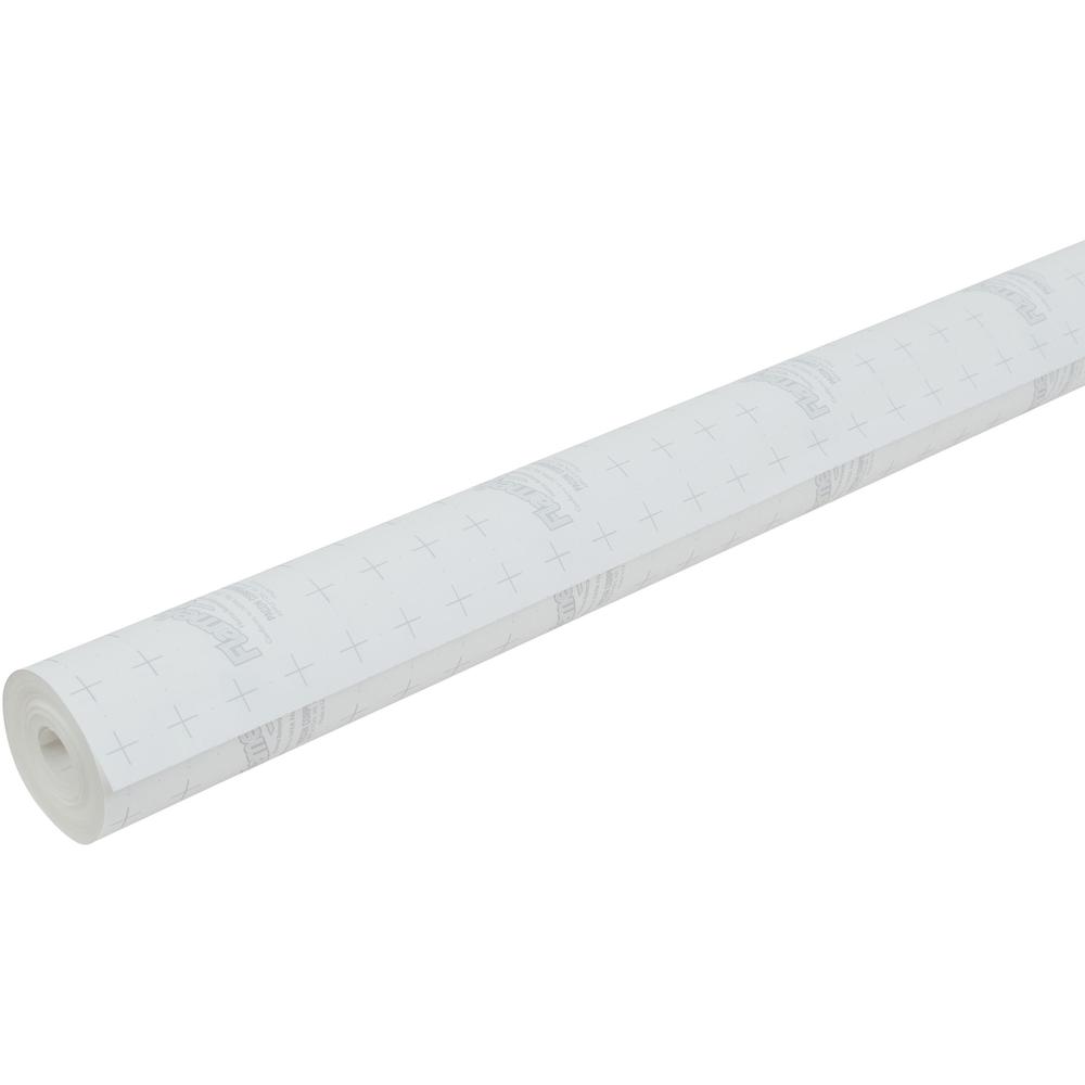 Flameless Flame-Retardant Paper - Classroom, Office, Mural, Banner, Bulletin Board - 48"Width x 100 ftLength - 1 Roll - Frost White. Picture 1