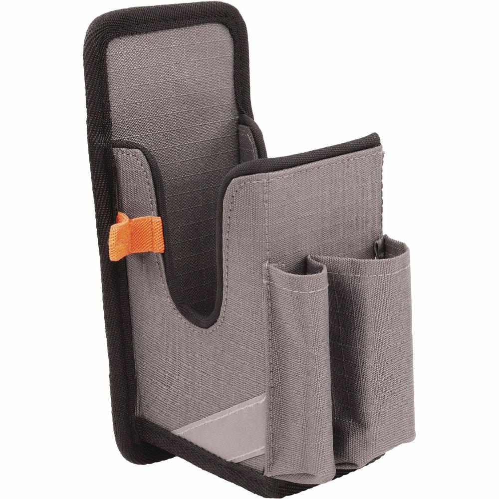 Ergodyne 5541 Carrying Case Rugged (Holster) Bar Code Scanner, Mobile Computer, Pen - Gray - Drop Resistant, Abrasion Resistant - Polyester, Ripstop Body - Belt Clip, Holster - 8.3" Height x 3.5" Widt. Picture 1