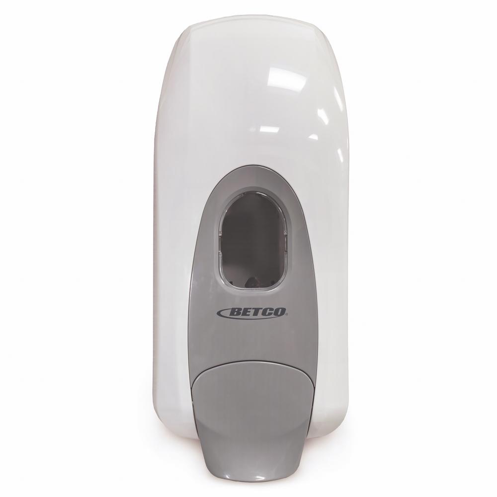 Betco Clario Manual Skin Care Foam Dispenser - Manual - 1.06 quart Capacity - Hygienic, Refillable, Site Window, Durable - White - 12 / Carton. Picture 1