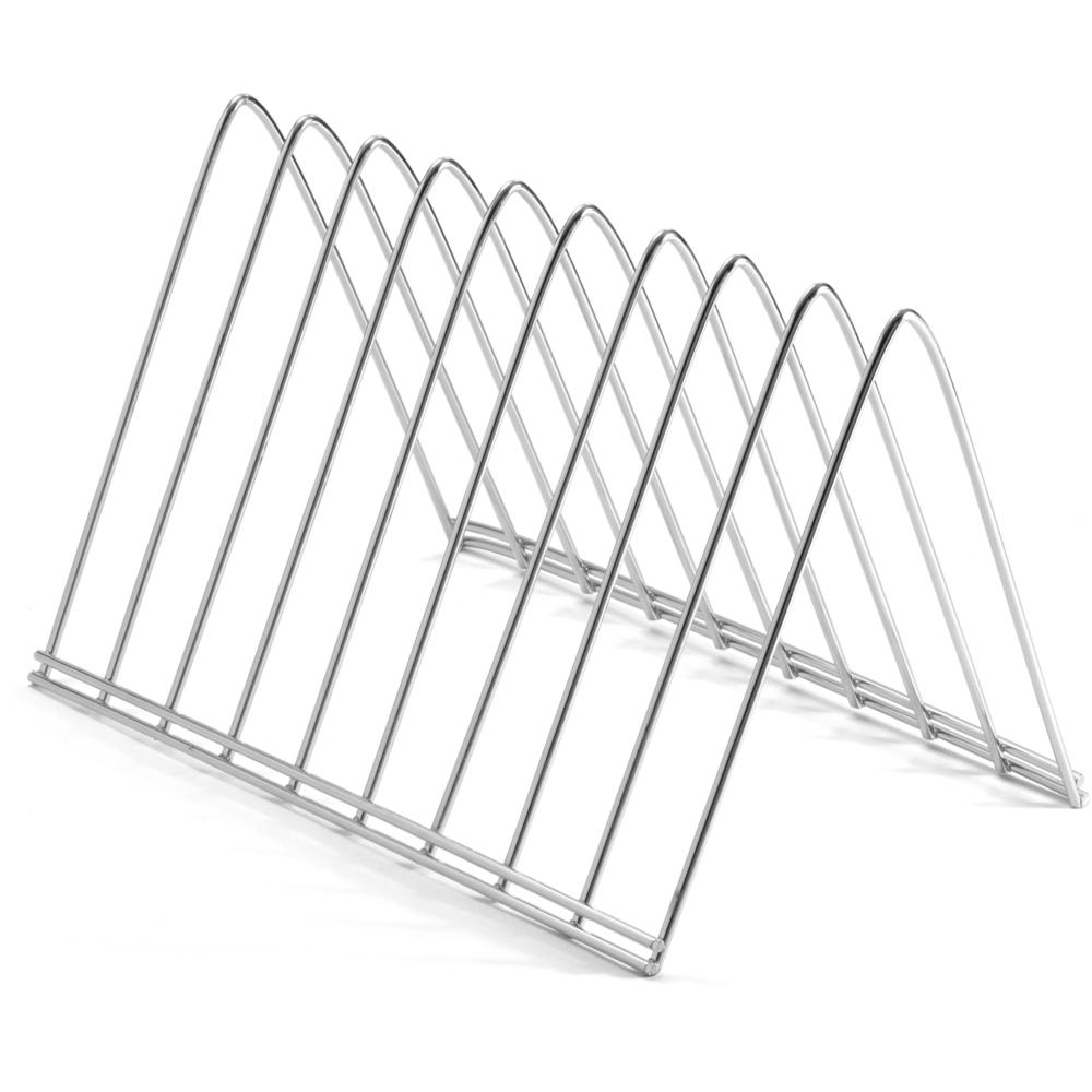 Officemate Triangle Wire Sorter, Chrome - 7" Height x 7" Width x 11" DepthDesktop - Sturdy - Chrome - Steel Wire - 1 Each. Picture 1
