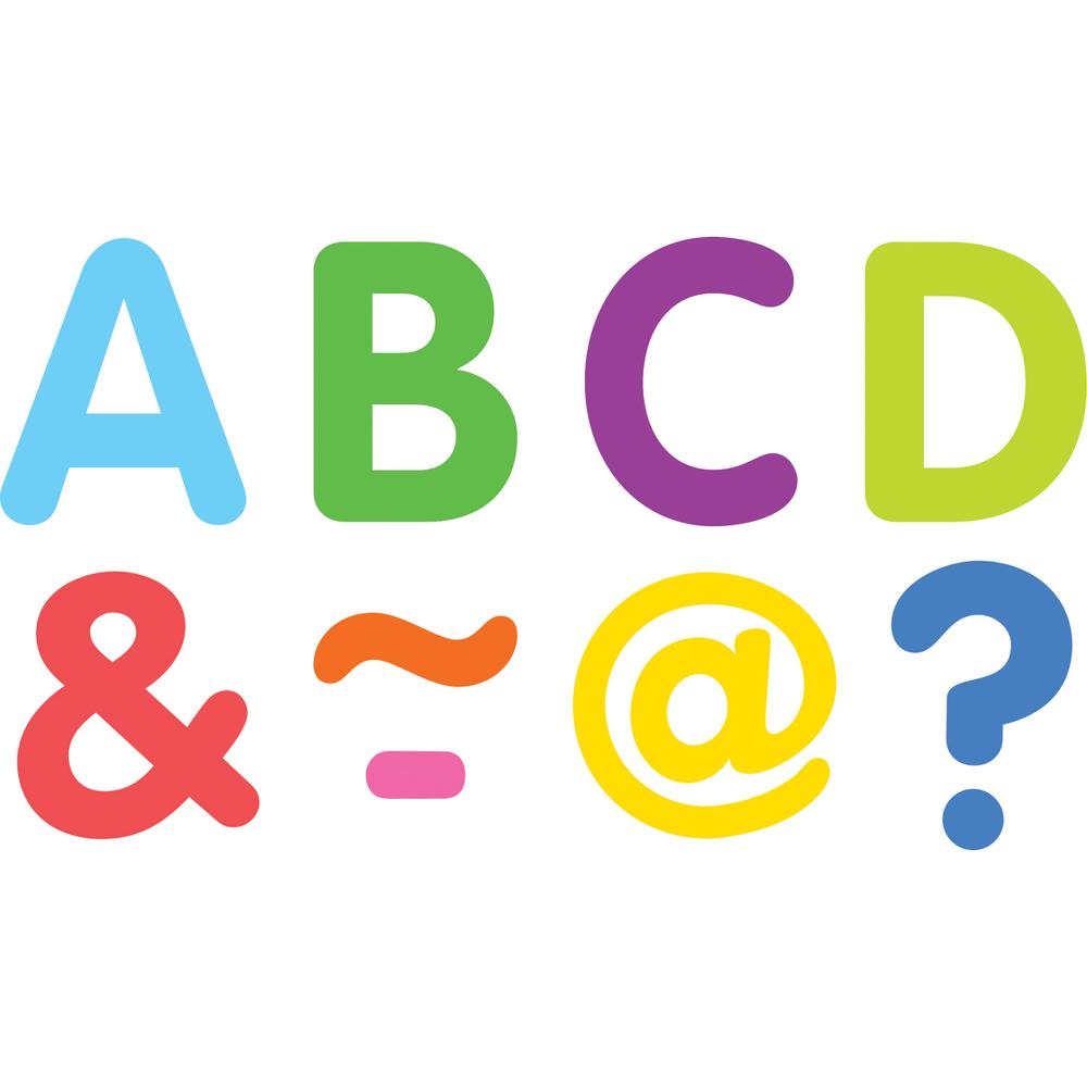 Teacher Created Resources Colorful Magnetic Letters - Fun Theme/Subject - Magnetic - 2" Length - Multi - 1 Pack. Picture 1