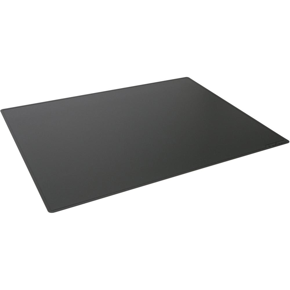 DURABLE Contoured Edge Desk Mat - Office - 19.69" Length x 25.59" Width - Rectangular - Polypropylene, Plastic - Black - 5 / Pack. Picture 1