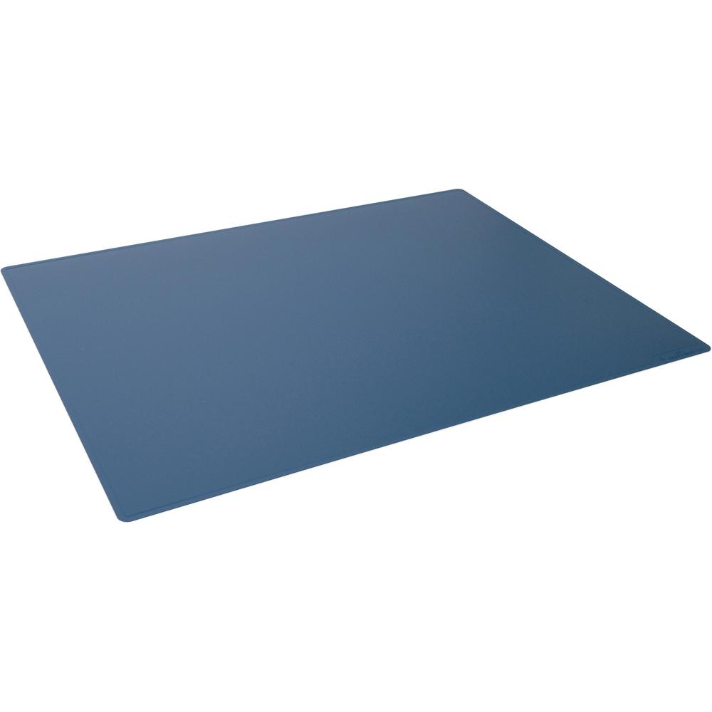 DURABLE Contoured Edge Desk Mat - Office - 19.69" Length x 25.59" Width - Rectangular - Polypropylene, Plastic - Dark Blue - 5 / Pack. Picture 1
