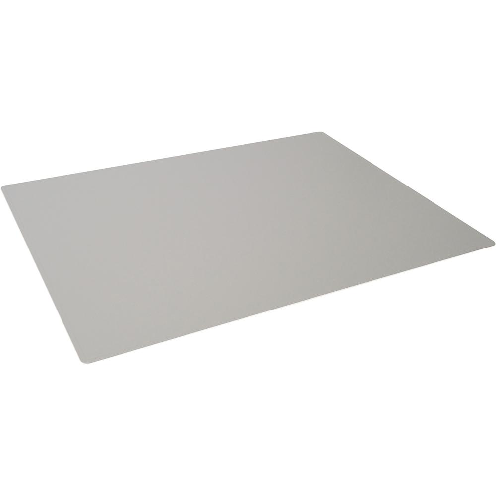 DURABLE Contoured Edge Desk Mat - Office - 19.69" Length x 25.59" Width - Rectangular - Polypropylene, Plastic - Gray - 5 / Pack. Picture 1