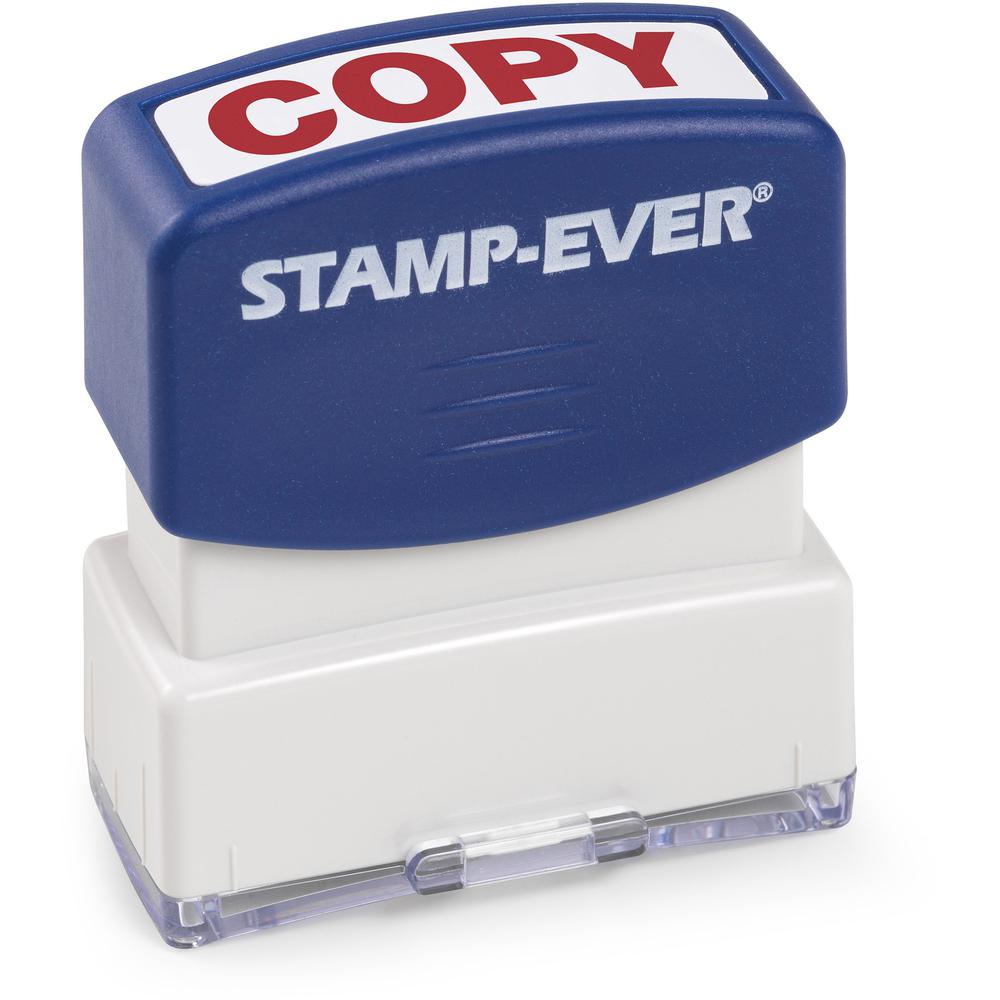 Trodat COPY 1-color Message Stamp - Message Stamp - "COPY" - 0.56" Impression Width x 1.69" Impression Length - Red - 1 Each. Picture 1