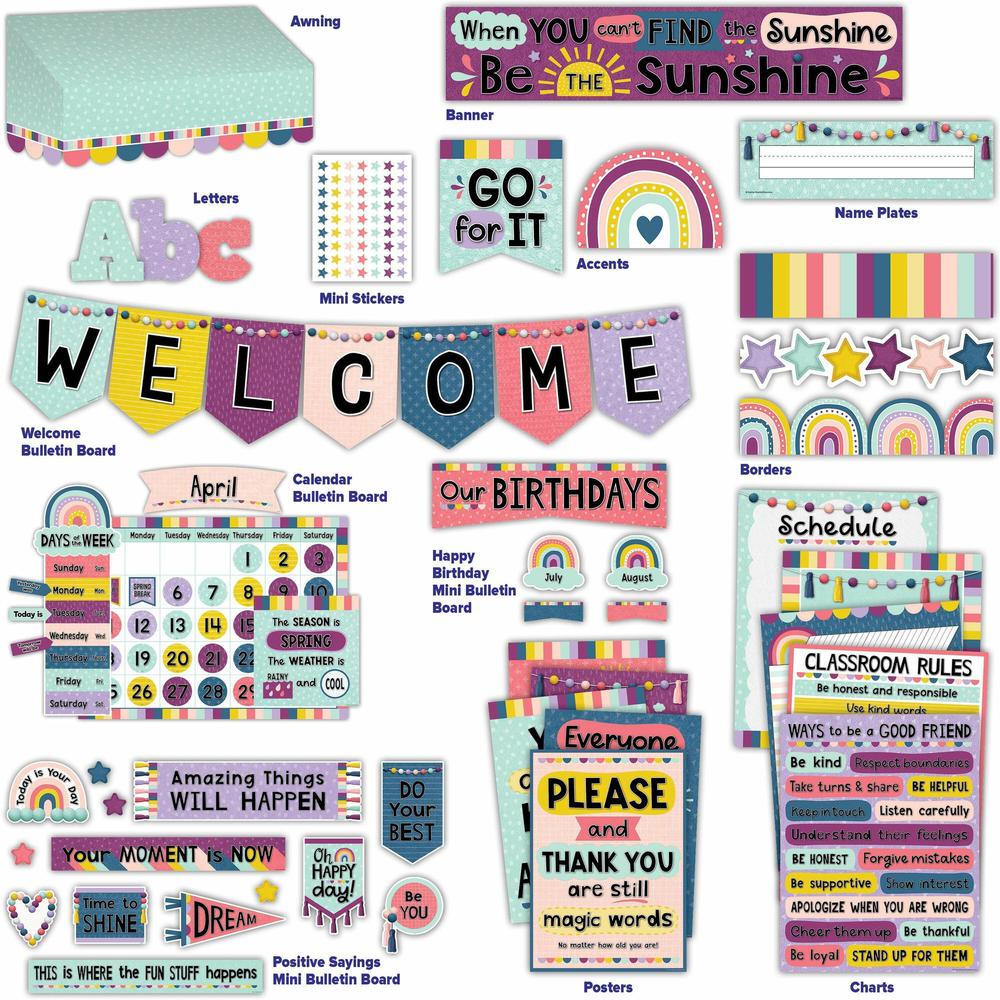 Teacher Created Resources Oh Happy Day Decor Set - Multi. Picture 1