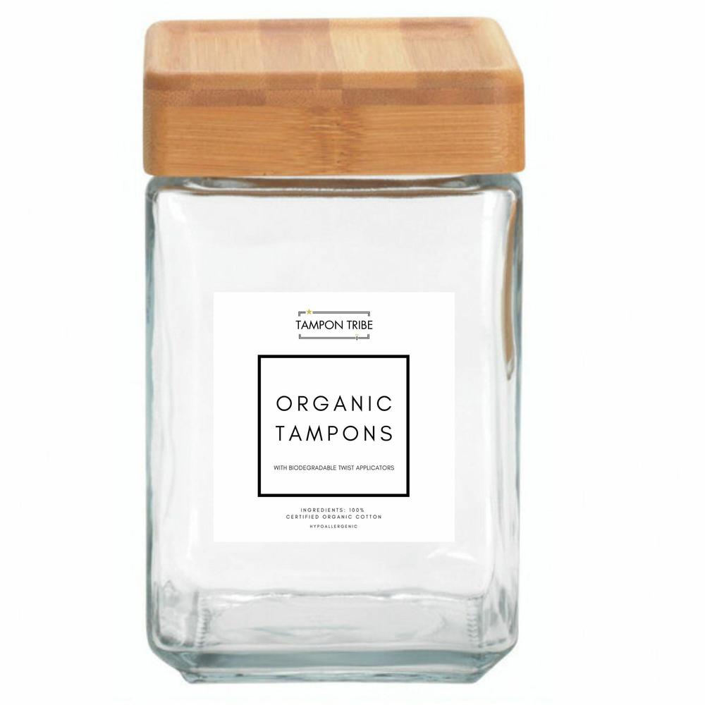 Tampon Tribe Spa Display Jar. Picture 1