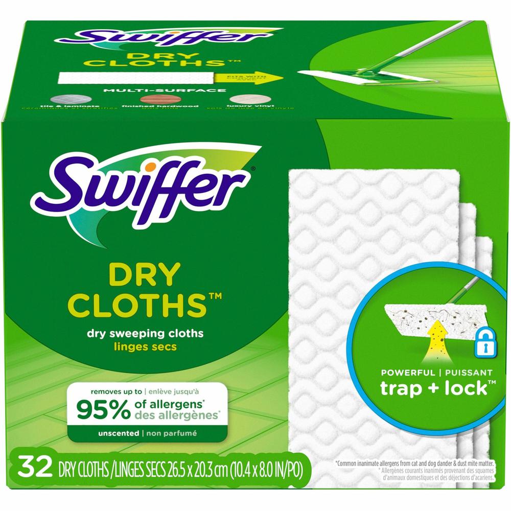 Swiffer Sweeper Dry Pad Refill - White - 32 / Box. Picture 1