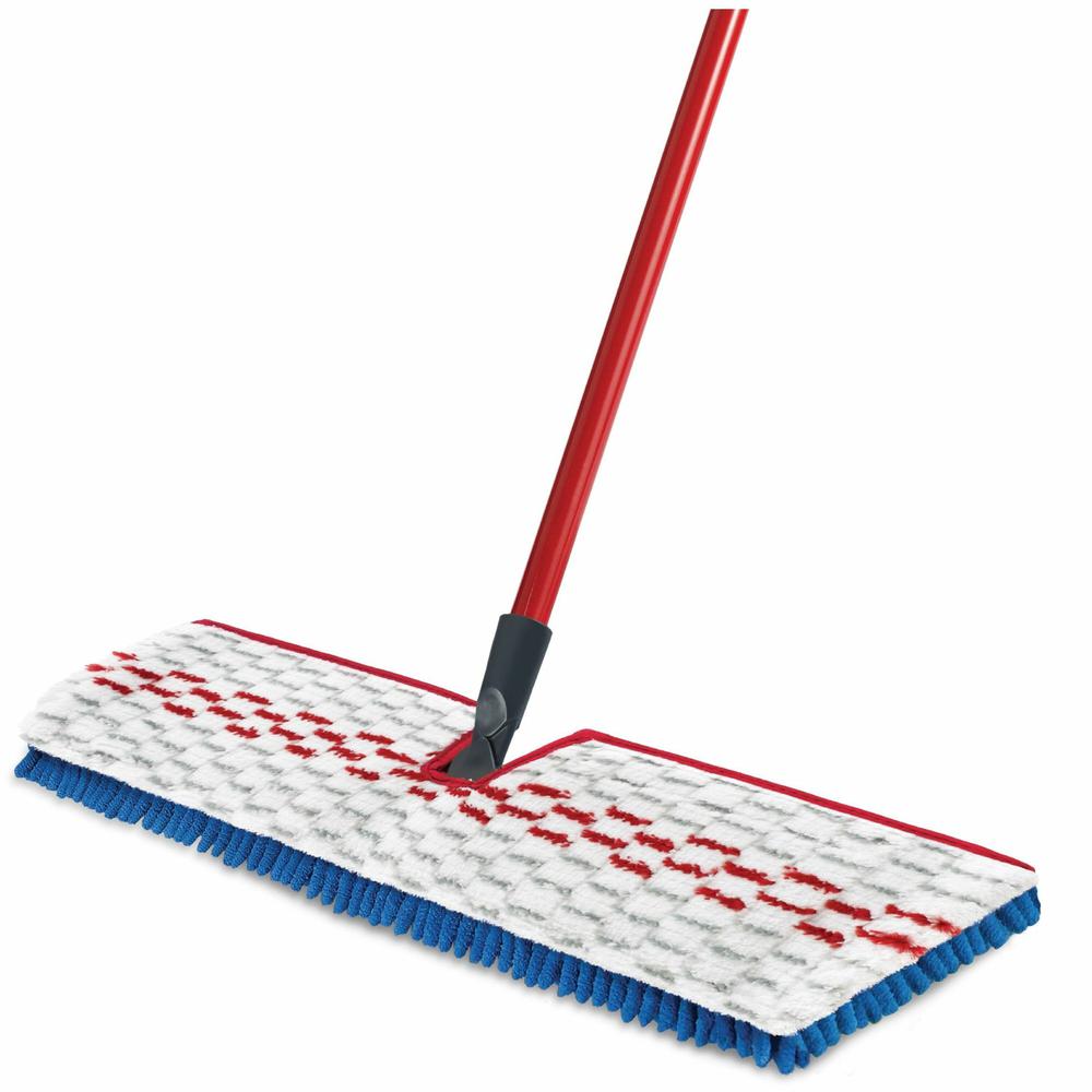 O-Cedar Hardwood Floor 'N More 3-Action Mop - MicroFiber Head - Double-sided, Flexible, Reusable, Washable, Swivel Head, Absorbent, Machine Washable - 1 Each - Multi. Picture 1