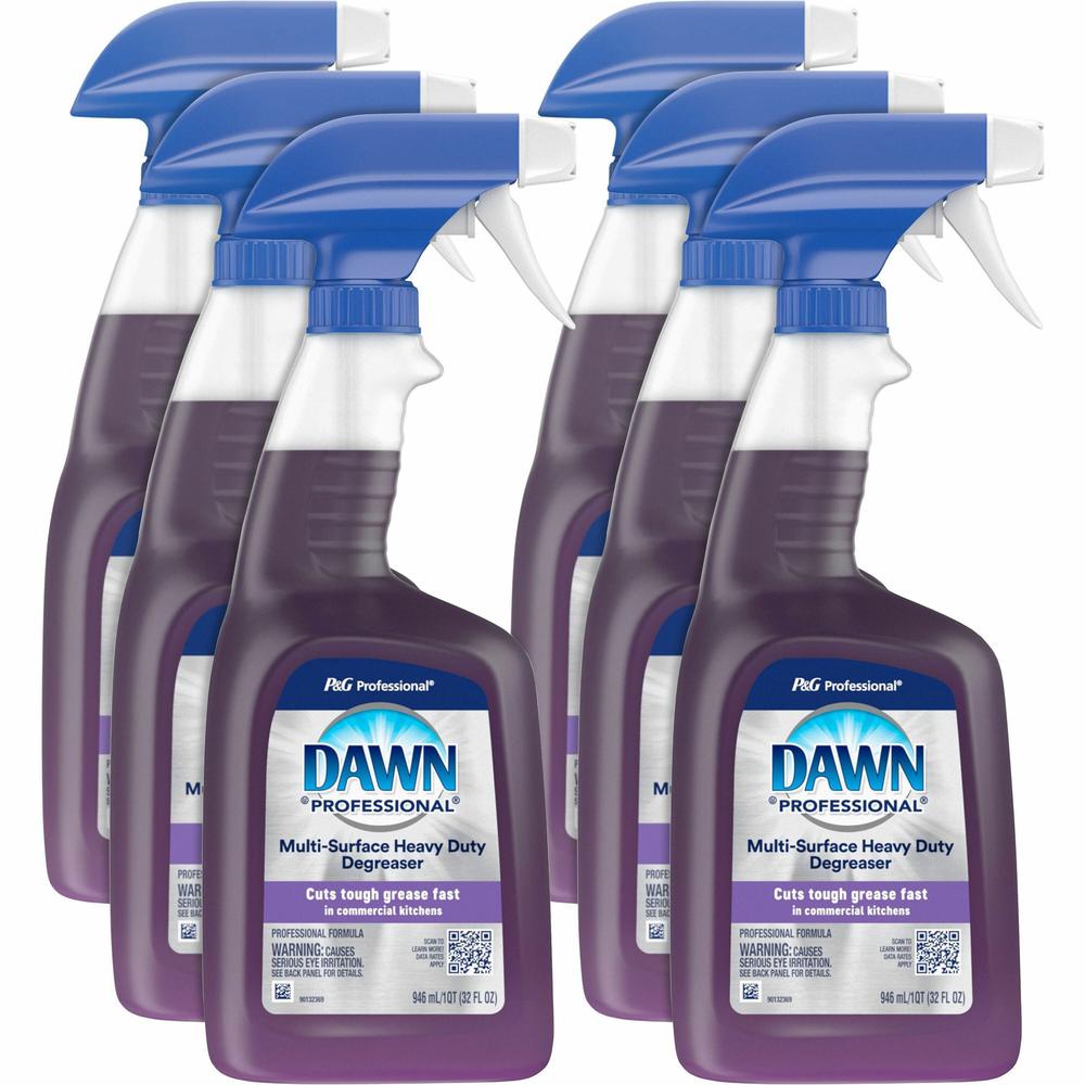 Dawn Pro Heavy Duty Degreaser - Ready-To-Use - 32 fl oz (1 quart) - 6 / Carton - Heavy Duty, Non-flammable, Caustic-free, Phosphate-free - Purple. Picture 1